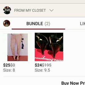 Ferragamo heels J.Crew pants 3pair Tassel earrings